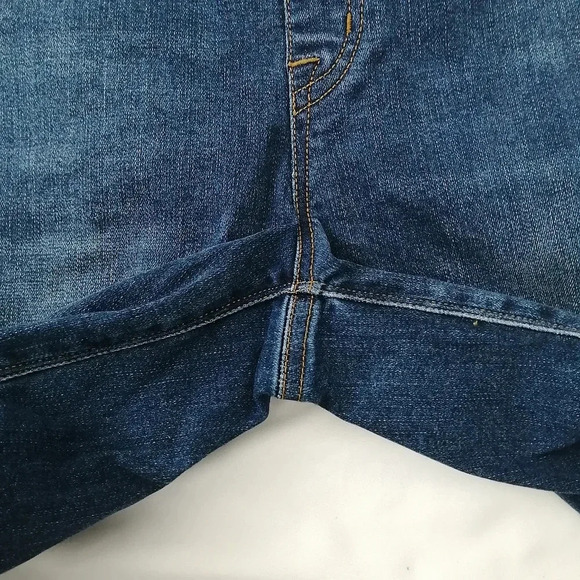 Spanx High Rise Distressed Ankle Skinny Jeans in Medium Wash Medium - Picture 9 of 16